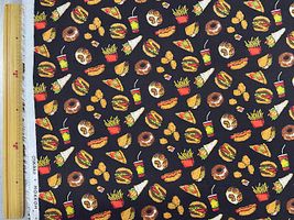 60ローンプリント「Pixel Calorie Monster」ブラック