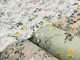 【現品限り特価】Exclusive Collection 綿麻シーチングプリント「ボタニカル・ワルツ」_拡大イメージ
