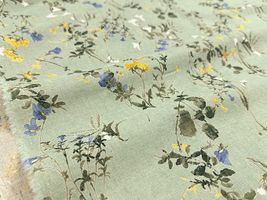 【現品限り特価】Exclusive Collection 綿麻シーチングプリント「ボタニカル・ワルツ」_拡大イメージ