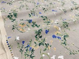【現品限り特価】Exclusive Collection 綿麻シーチングプリント「ボタニカル・ワルツ」_拡大イメージ