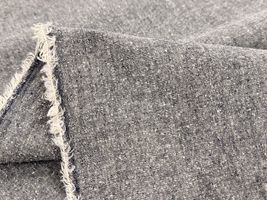 Exclusive Collection シルクネップ混先染コットンワッシャーシャンブレーネイビー