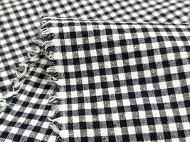 Exclusive Collection シルクネップ混先染コットンワッシャー黒/小約0.4cm