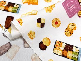 ときめくクッキー柄のオックスプリント_拡大イメージ