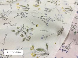 オックスプリント「フレンチボタニカル」_拡大イメージ