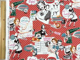 YUWAシャーティングプリント「House work」レッド