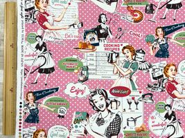 YUWAシャーティングプリント「House work」ピンク