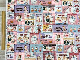 YUWAシャーティングプリント「Today's dessert」レッド系