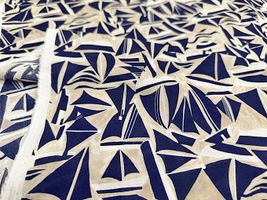 my piece of fabric 幾何ヨットの60ローンプリント_拡大イメージ