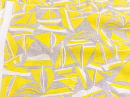 my piece of fabric 幾何ヨットの60ローンプリントイエローヨット