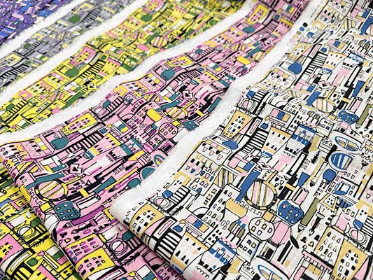my piece of fabric 60ローンプリント「COSME TOWN」