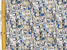 my piece of fabric 60ローンプリント「COSME TOWN」_拡大イメージ