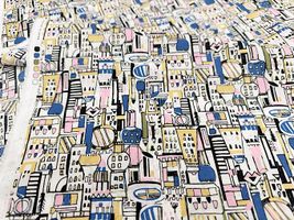 my piece of fabric 60ローンプリント「COSME TOWN」_拡大イメージ
