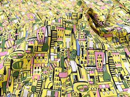 my piece of fabric 60ローンプリント「COSME TOWN」_拡大イメージ