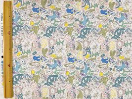 my piece of fabric 手描きフラワーの60ローンプリント_拡大イメージ