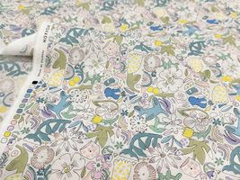 my piece of fabric 手描きフラワーの60ローンプリント_拡大イメージ