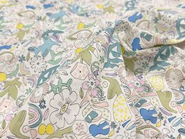 my piece of fabric 手描きフラワーの60ローンプリント_拡大イメージ