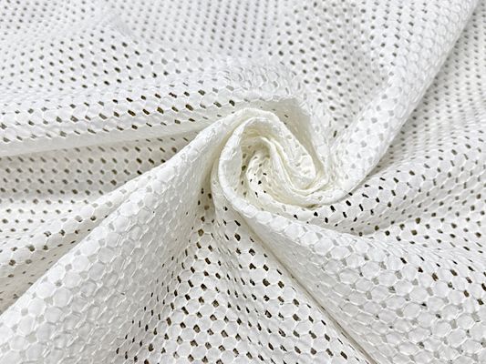 Exclusive Collection ハニカム模様のシルク混コットンレース