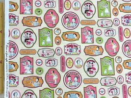 YUWAシャーティングプリント「50's sticker」ピンク