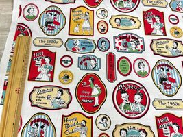 YUWAシャーティングプリント「50's sticker」_拡大イメージ