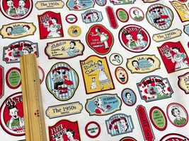 YUWAシャーティングプリント「50's sticker」_拡大イメージ