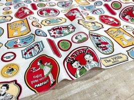 YUWAシャーティングプリント「50's sticker」_拡大イメージ