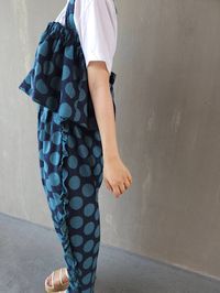リネンライクスラブプリント「北欧調水玉ドット」_拡大イメージ