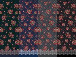 シーチングプリント un/no「Strawberry Antiquecheck」_拡大イメージ