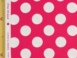 コッカ キャンディパーティ ビッグドット濃ピンク×白