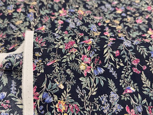 Exclusive Collection 60ローンプリント「Birds & Flowers」