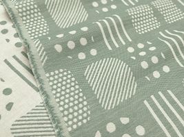 Exclusive Collection カラー播州織ダブルガーゼジャカードグリーン