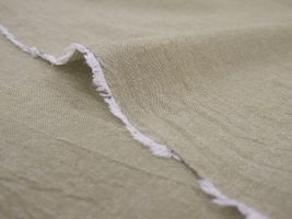 先染めワッシャー エコシャンブレー無地クレイベージュ