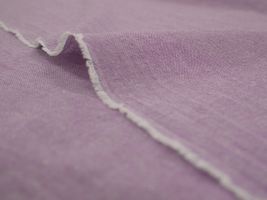 先染めワッシャー エコシャンブレー無地バイオレット