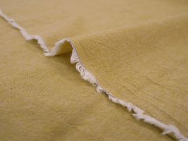 先染めワッシャー エコシャンブレー無地フォックスイエロー