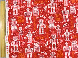 moda シーチングプリント「SPACE ROBOT」_拡大イメージ