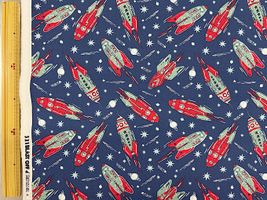 moda シーチングプリント「VINTAGE ROCKETS」_拡大イメージ