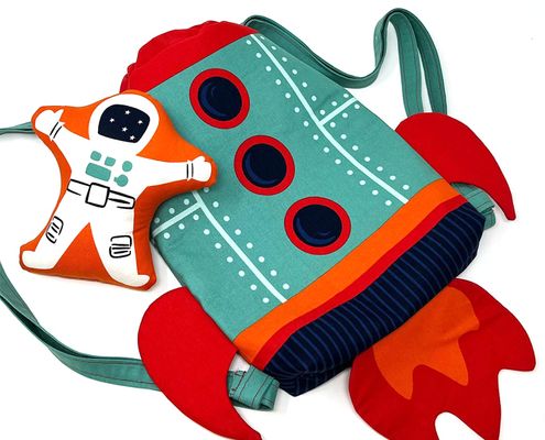 moda シーチングパネルプリント「BACK PACK」