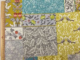 シーチングプリント アールヌーヴォー・シンフォニー「Patchwork」イエロー系