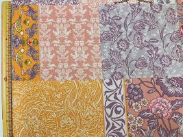 シーチングプリント アールヌーヴォー・シンフォニー「Patchwork」ピンク系