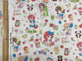 Saori Oguchi Fabric collection ガーリーレトロのスケアープリントオフホワイト