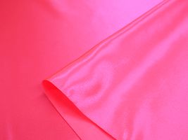 帯電防止加工 ベーシックサテン無地蛍光ピンク