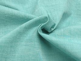 【現品限り特価】Exclusive Collection 西脇産ソルベカラーの先染コットンワッシャーエメラルド