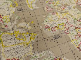 世界地図のクールクロスニット_拡大イメージ