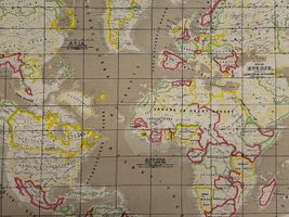 世界地図のクールクロスニット_拡大イメージ