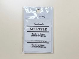 ■お取り寄せ商品■モチーフネームタグホワイト
