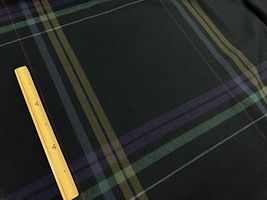 【現品限り特価】ウールラインチェック深緑
