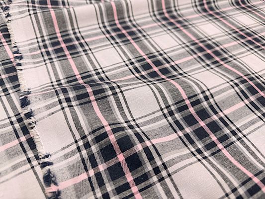 【現品限り特価】Exclusive Collection リネン混テンセルコットンチェック