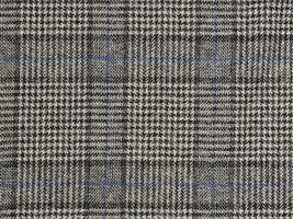 Exclusive Collection 3つ杢コットンツイード黒千鳥/チェック