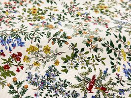 Exclusive Collection コーデュロイプリント「鳥の楽園」アイボリー