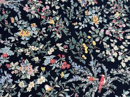 Exclusive Collection コーデュロイプリント「鳥の楽園」ダークネイビー