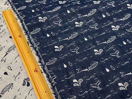 Exclusive Collection 播州織ダブルガーゼジャカードくじら